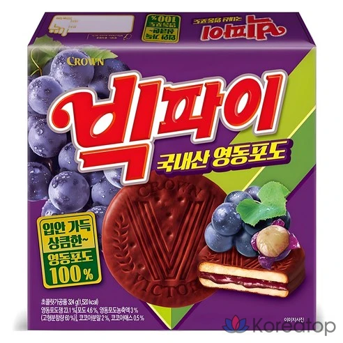 Виноградное печенье Big Pie Yeongdong