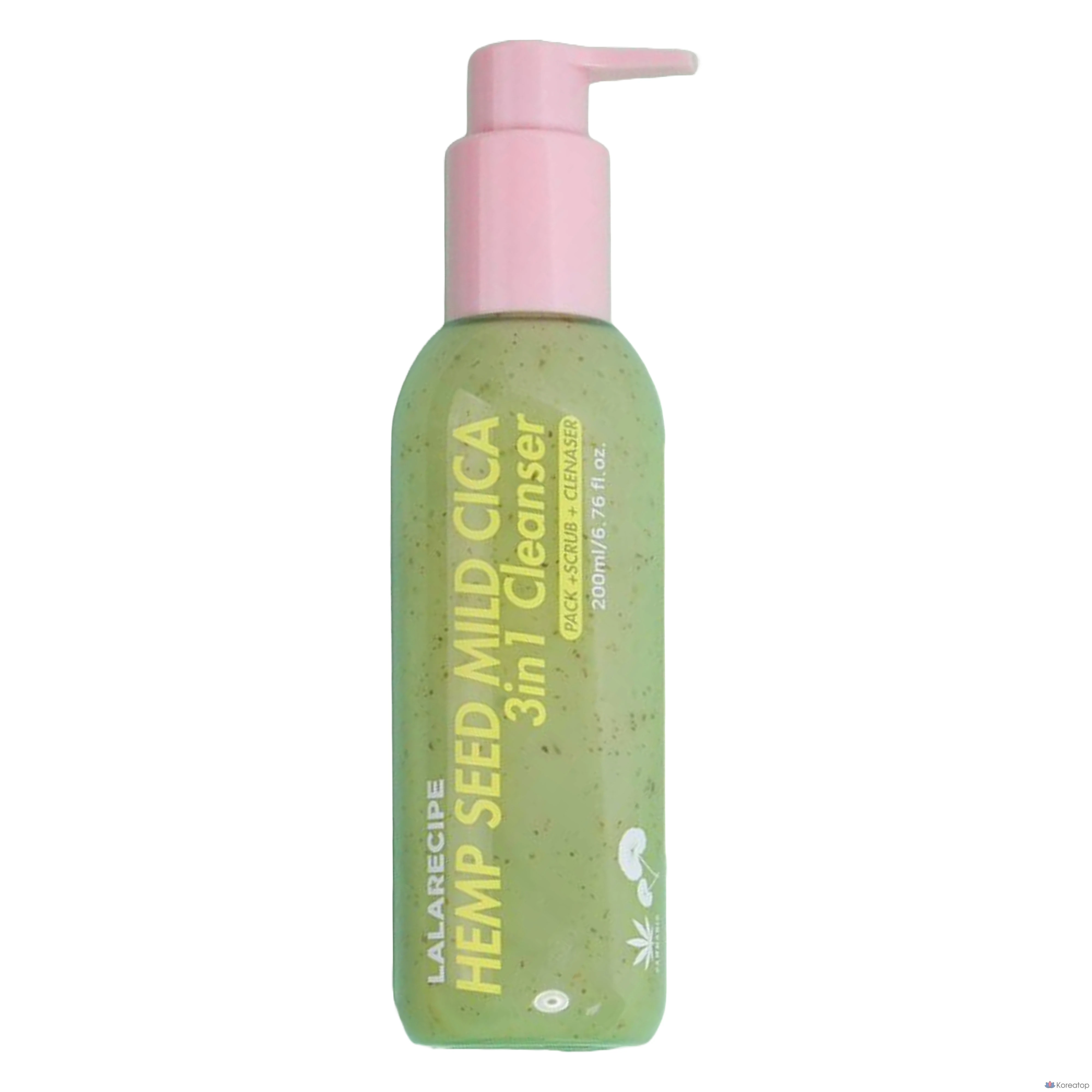 Очищающее средство LALARECIPE Hemp Seed Mild Cica 3-в-1, 200 мл, 1 шт.