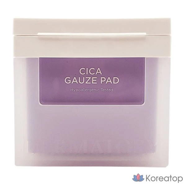 Многоразовые тканевые пэды Dermatory Hypoallergenic Cica Gauze Pad, 200 мл, 80 шт.