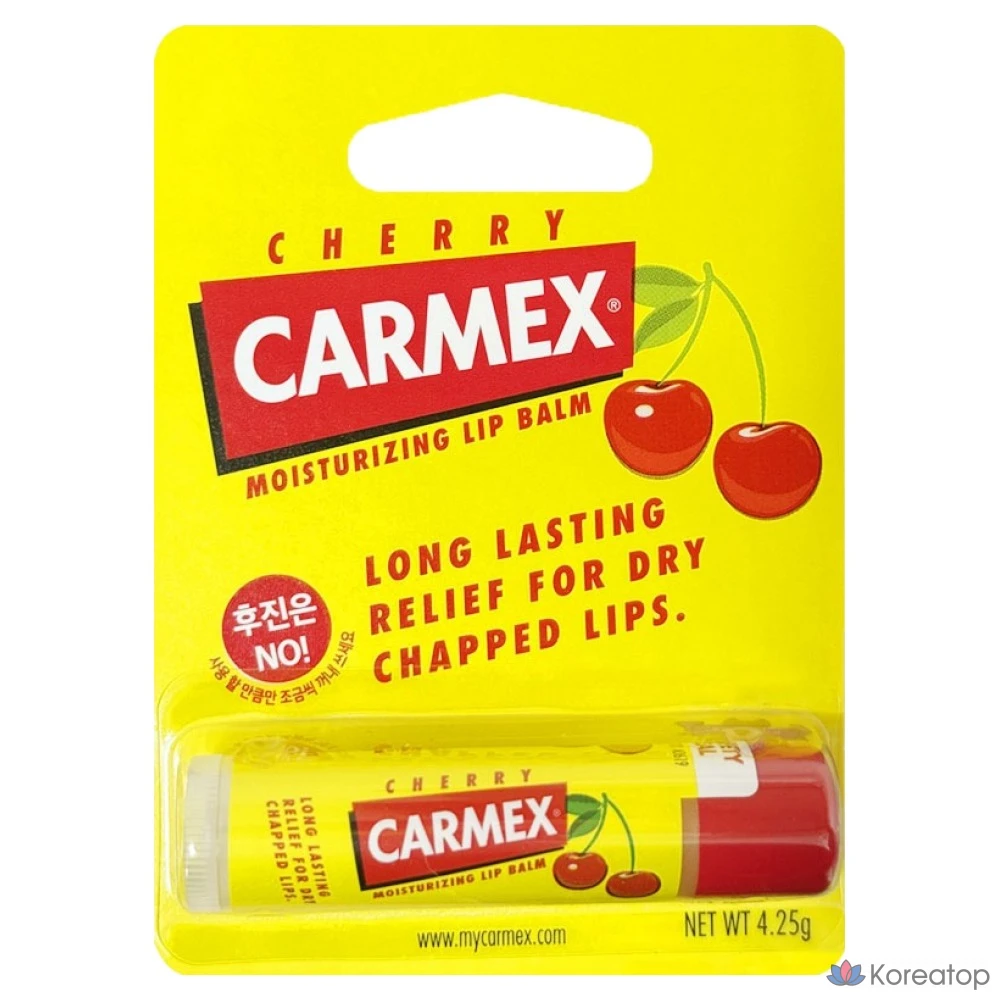 Увлажняющий бальзам для губ Carmex в стике, вишневый, 4,25 г, 1 шт.