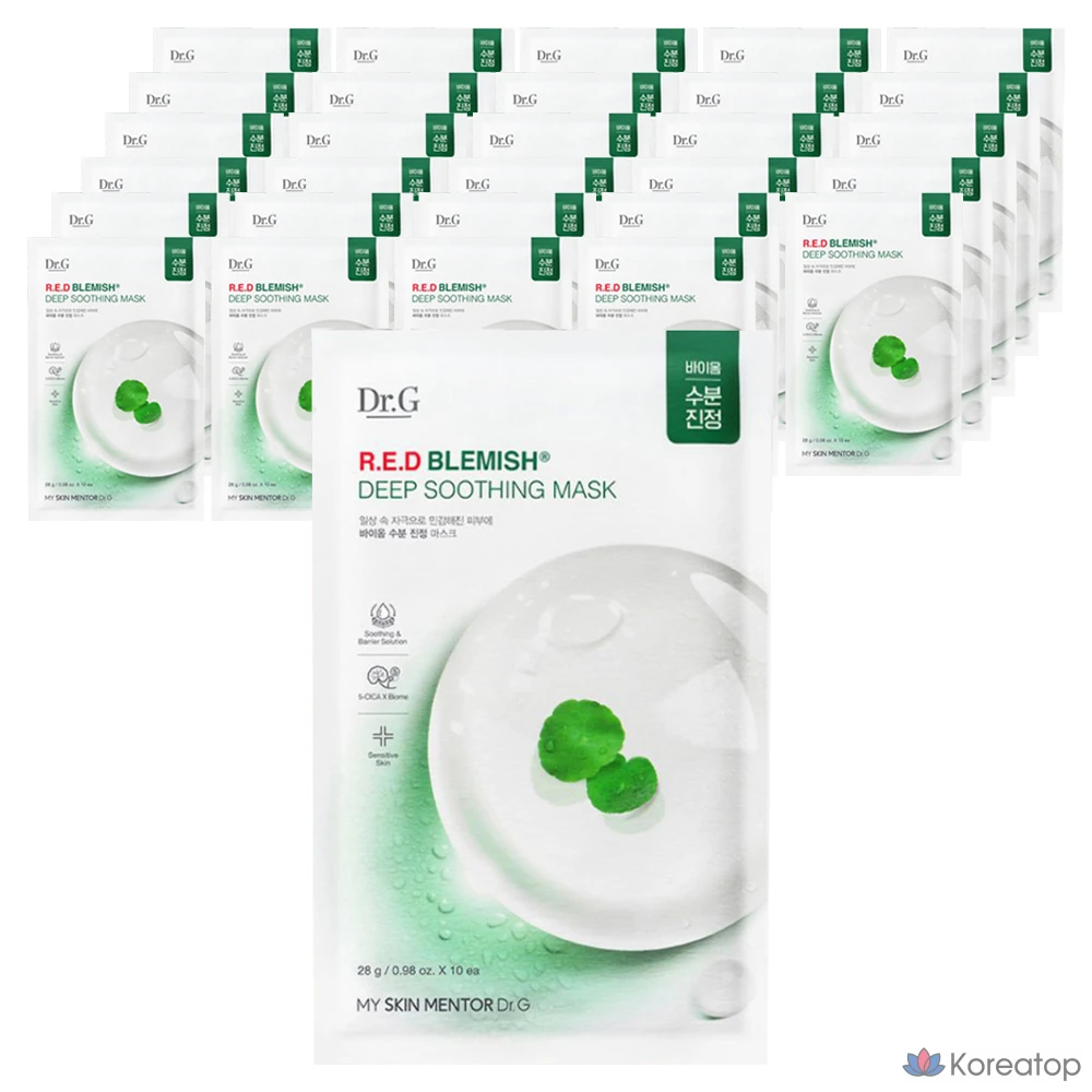 Успокаивающая маска Dr.G от красных пятен, 10 шт., упаковка из 3 шт.