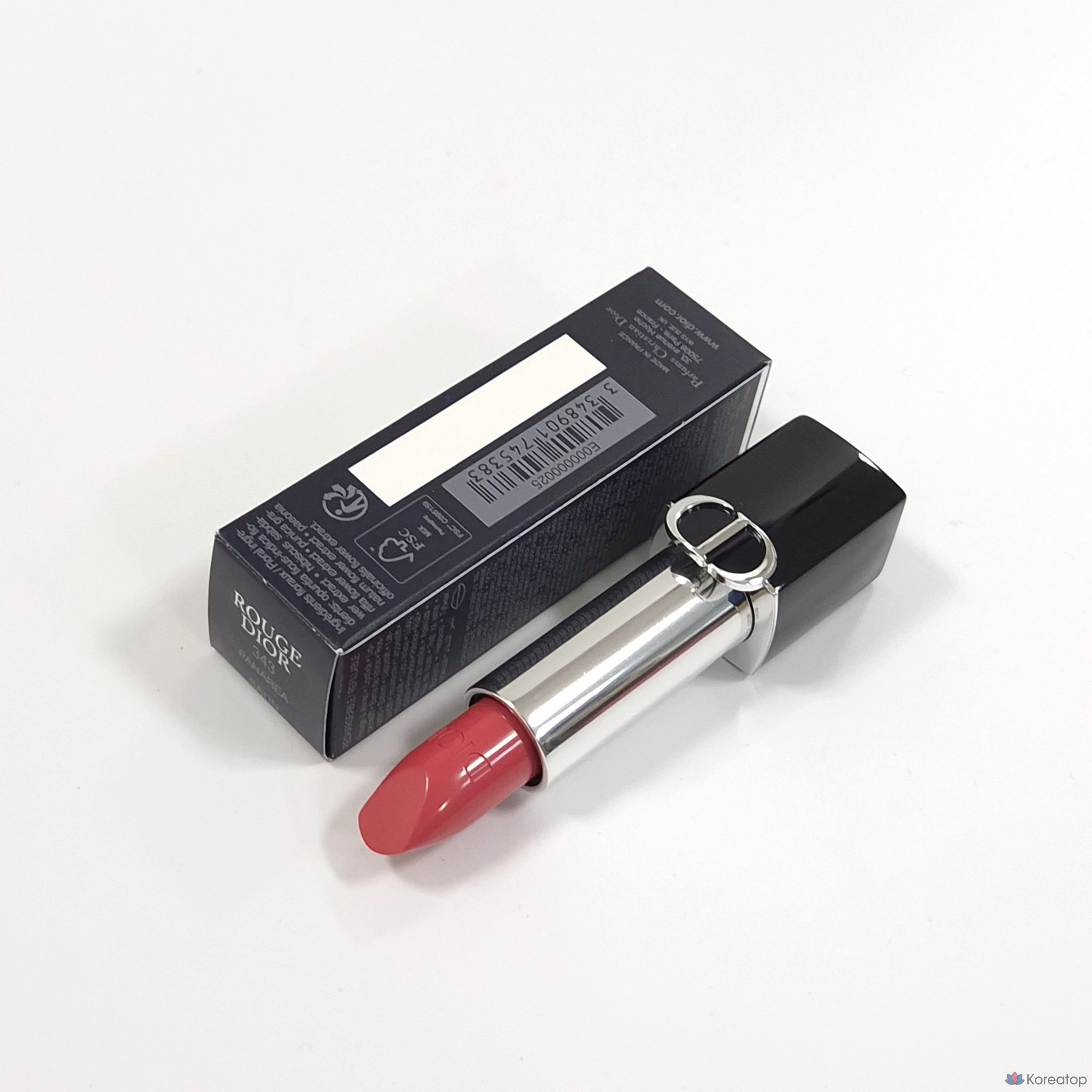 Губная помада Dior Rouge Dior, оттенок 343 Panarea Satin, 3.5 г, 1 шт.