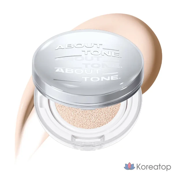 Тональный крем-кушон About Tone Skin Layer Fit Cushion SPF30 PA++, AT.21.5 Холодный бежевый (Layer Fit Cushion), 1 шт.
