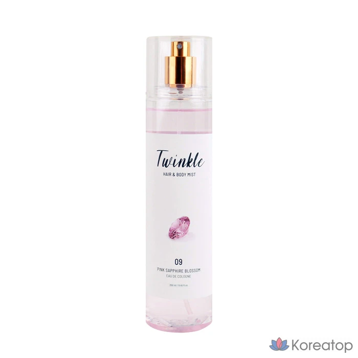 Спрей для волоса и тела FoodaHolic Twinkle Pink Sapphire Blossom Hair & Body Mist, 250 мл, 1 шт.