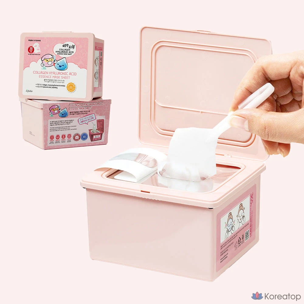 Тканевая маска для лица Esfolio Collagen Hyaluronic Acid Essence, 30 шт.