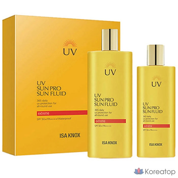 Солнцезащитный флюид Isa Knox UV Sun Pro 365 Extreme Sun SPF50+ PA++++ 100 мл + 70 мл, 170 мл, 1 шт.