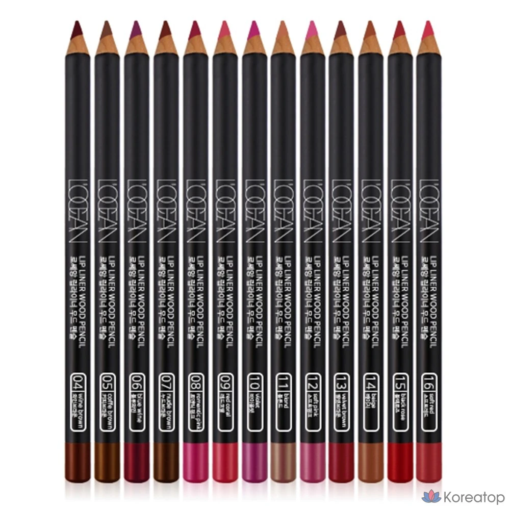 Карандаш для губ Heart Percent Overlip Volume Up Lip Liner Wood Pencil, оттенок 02 Black Wine, 1 шт.