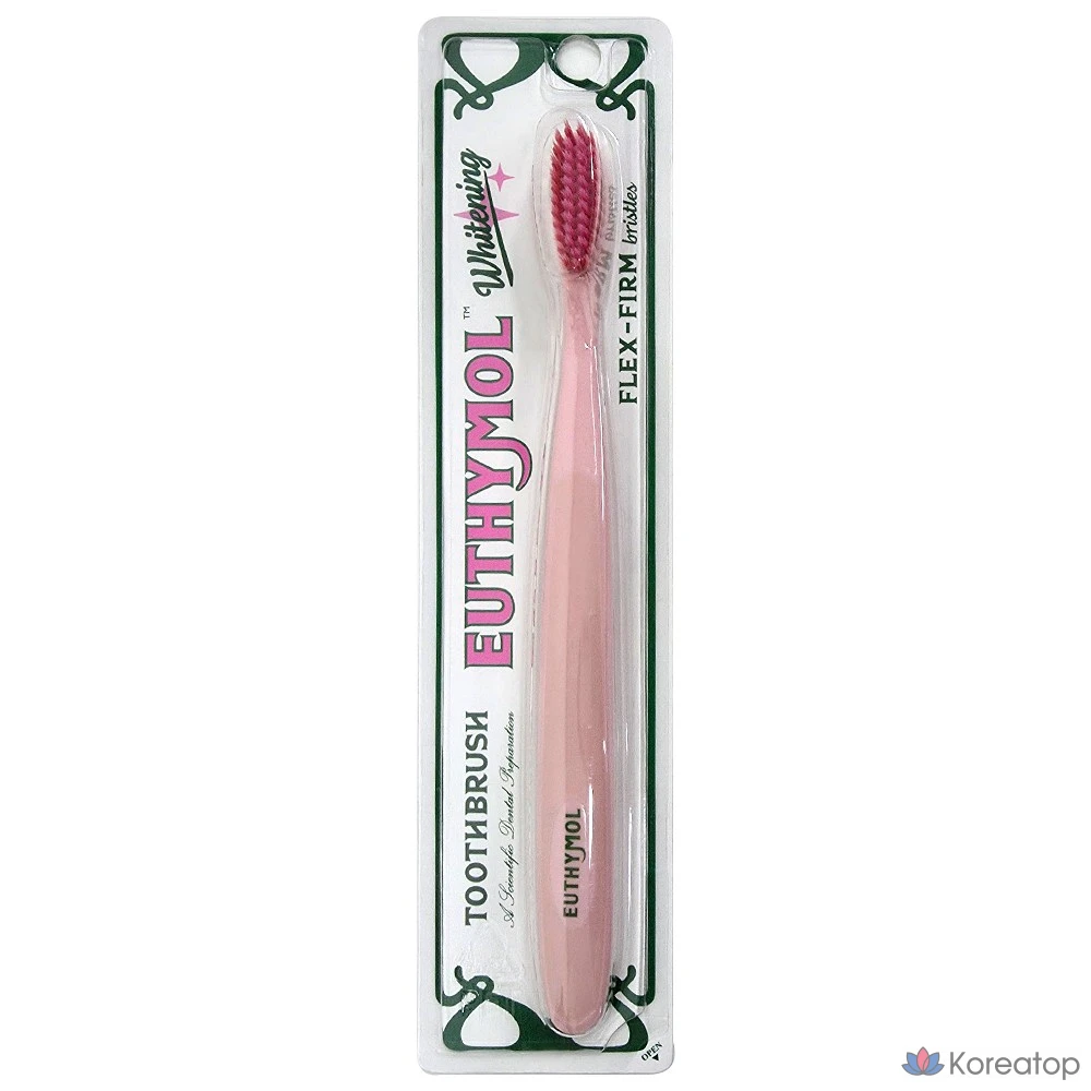 Зубная щетка Euthymol Whitening Flex-Firm, розовая, 1 шт.