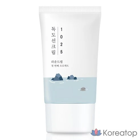 Солнцезащитный крем Round Wrap 1025 Dokdo SPF