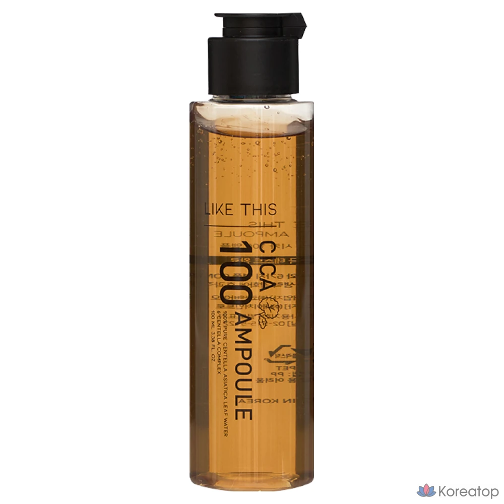 Cica 100 Original Ampoule, 1 шт., 100 мл, средство для регенерации кожи и успокаивающий уход с экстрактом центеллы азиатской.