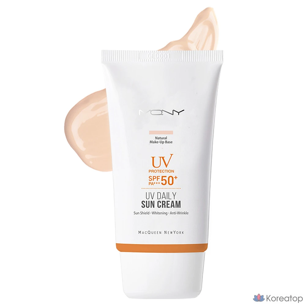 Солнцезащитный крем Mqny New York UV Daily Sunscreen SPF50+ PA+++, 50 г, 1 шт.