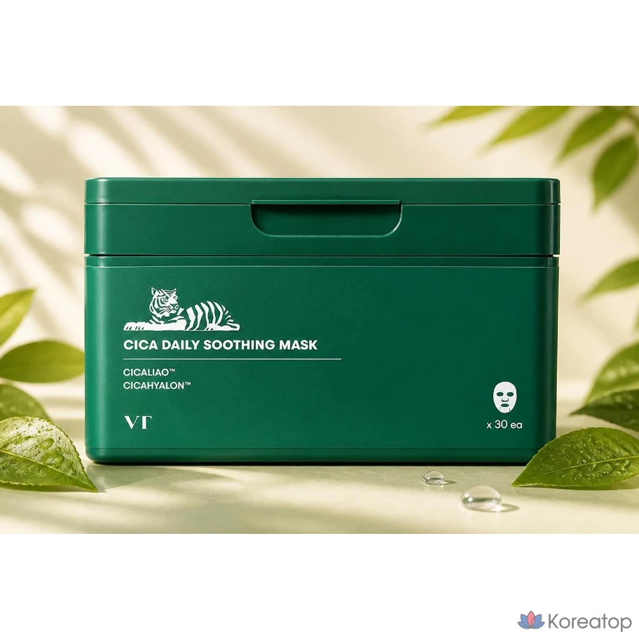 Тканевая маска для лица VT Cosmetics Pro Cica Daily Soothing Mask, 30 шт.