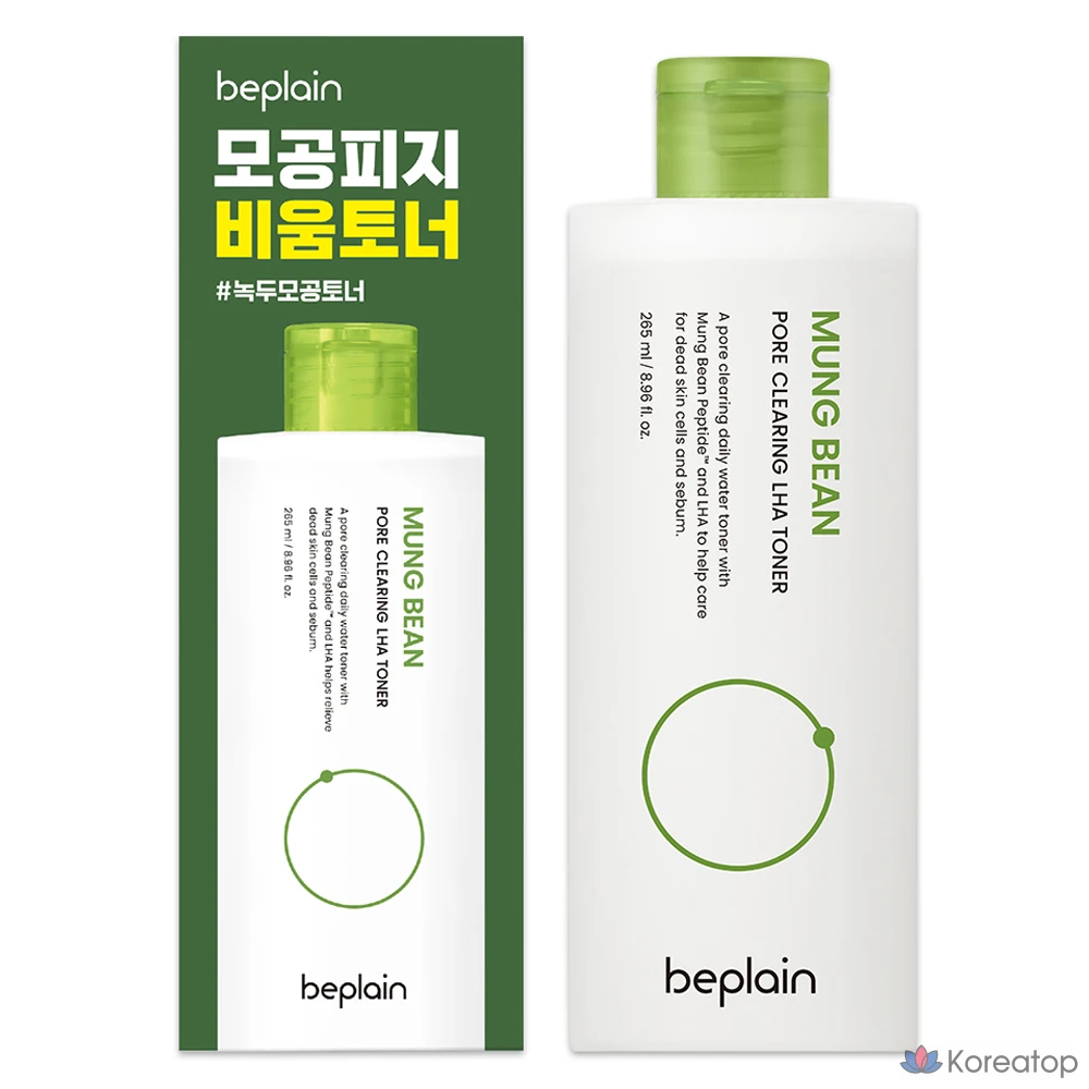 Тоник для очищения пор Beplain Green Bean Pore Clearing Laha, 265 мл, 1 шт.