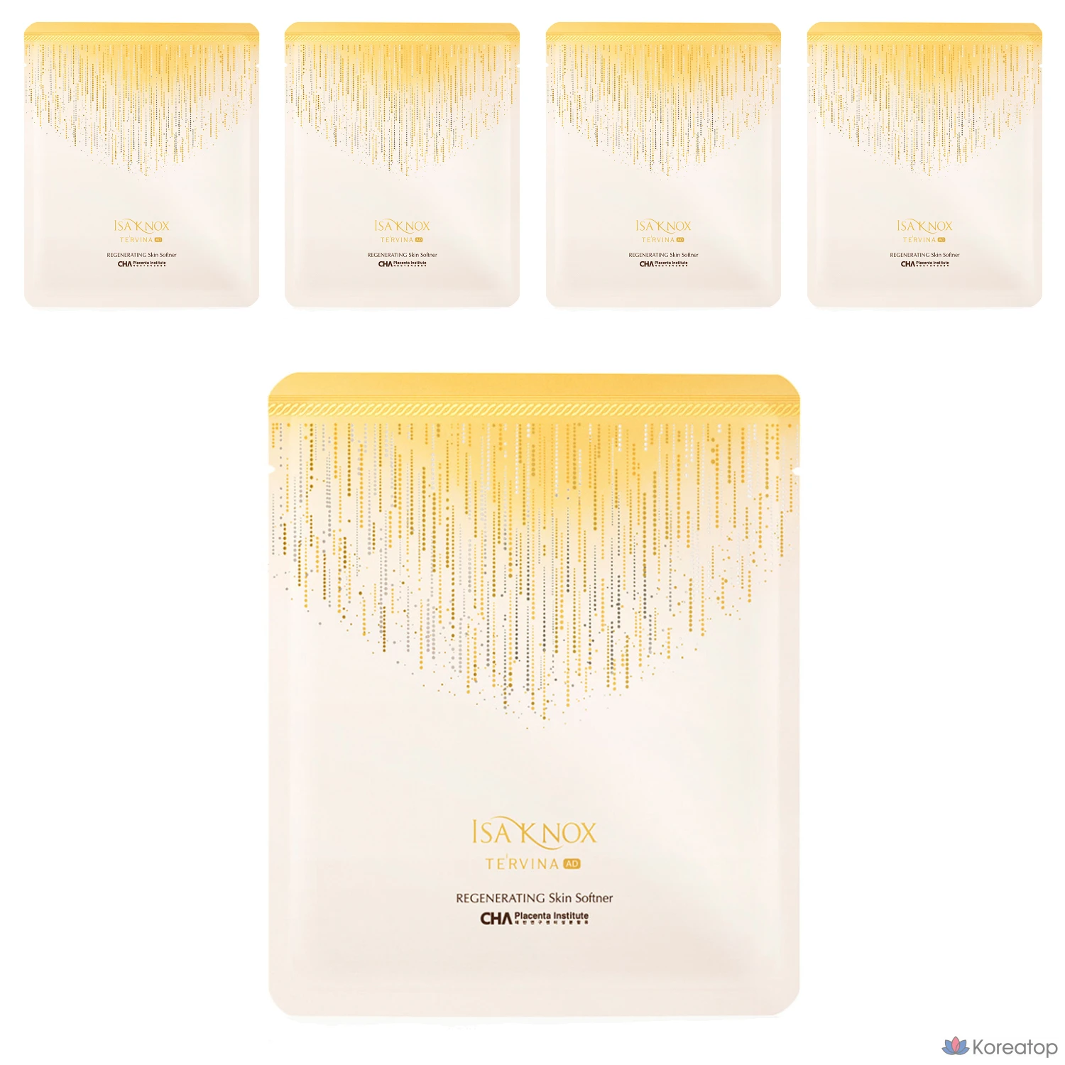 Izanox Terbina AD Регенерирующая золотая ампульная маска, 1 упаковка, 5 шт.