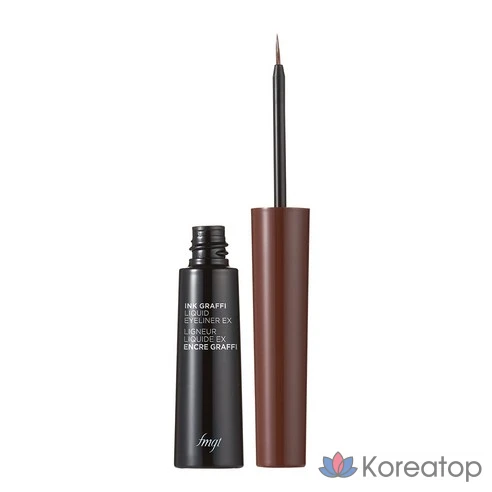 Жидкая подводка для глаз The Face Shop fmgt Inkgraphy Liquid Liner EX, оттенок 02 Deep Brown