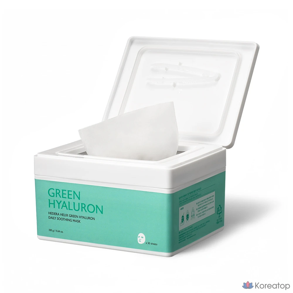 Успокаивающая маска для лица Milk Touch Western Pine Green с гиалуроновой кислотой, 30 штук, 1 упаковка.