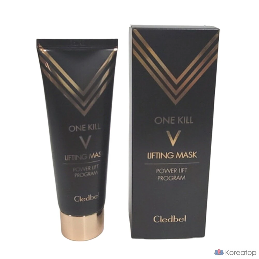Маска для лица Cledbel Power Lift Program One-Kill V Lifting Mask Black Edition, 70 мл, 1 шт.