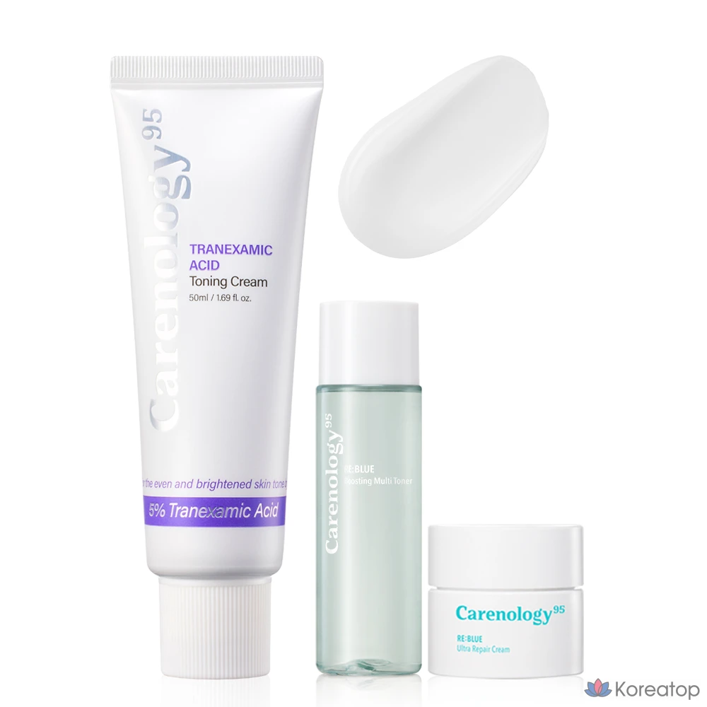 Тонизирующий крем Carenology с 5% транексамовой кислотой / Тонизирующий крем Water Glow / Тонизирующий крем White Jade / Отбеливающий крем, 1 шт., 50 мл