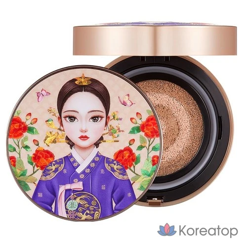 Тональный крем-кушон Beauty People Iron Wall Propolis Collagen Cover Cushion Foundation 18 г, № 21 Cover Beige