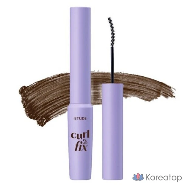 Тушь для ресниц Etude House Curl Fix Skinny Mascara, оттенок 02 Brown, 3 г, 1 шт.