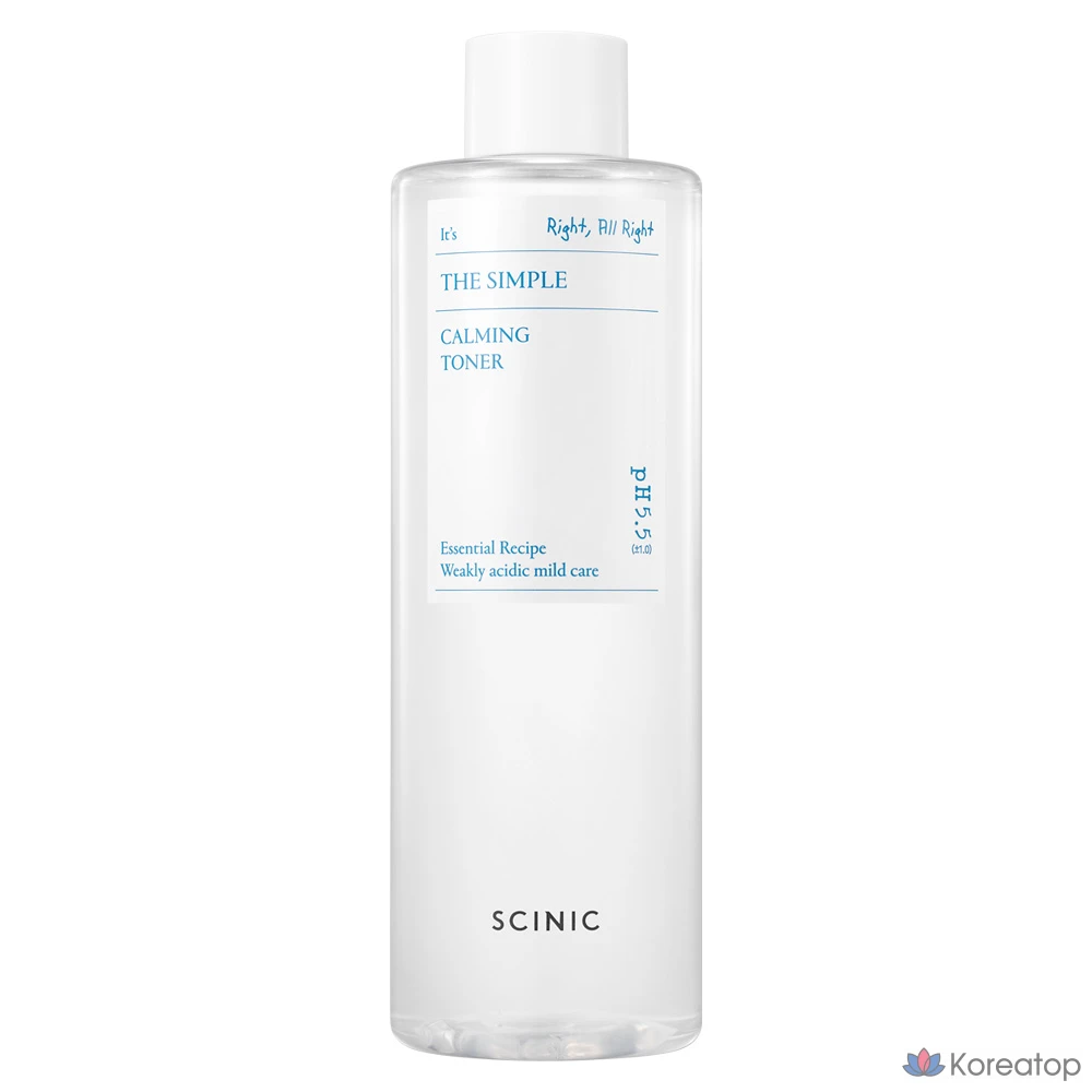 Тонер Scinic The Simple Calming Toner, 500 мл, 1 шт.