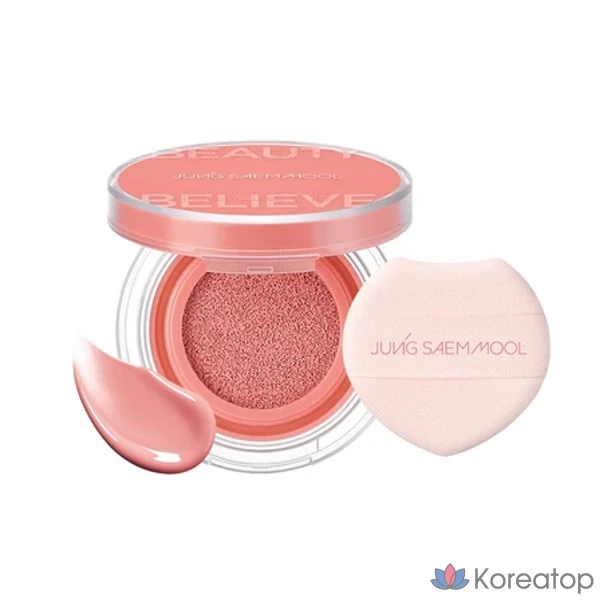 Кушон для щек Jungsaemmool Artist Cushion Blush (+ Tone Filter 3 мл), оттенок Plop Berry, 1 шт.