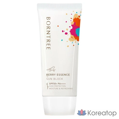 Солнцезащитный крем с ягодной эссенцией BORNTREE 50 мл SPF50+ PA++++