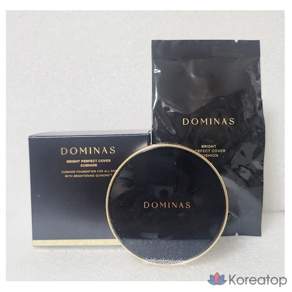 Набор тональных основ Dominas Bright Perfect Cover Cushion Season 2 № 21 (основной продукт + сменный блок), 1 шт.