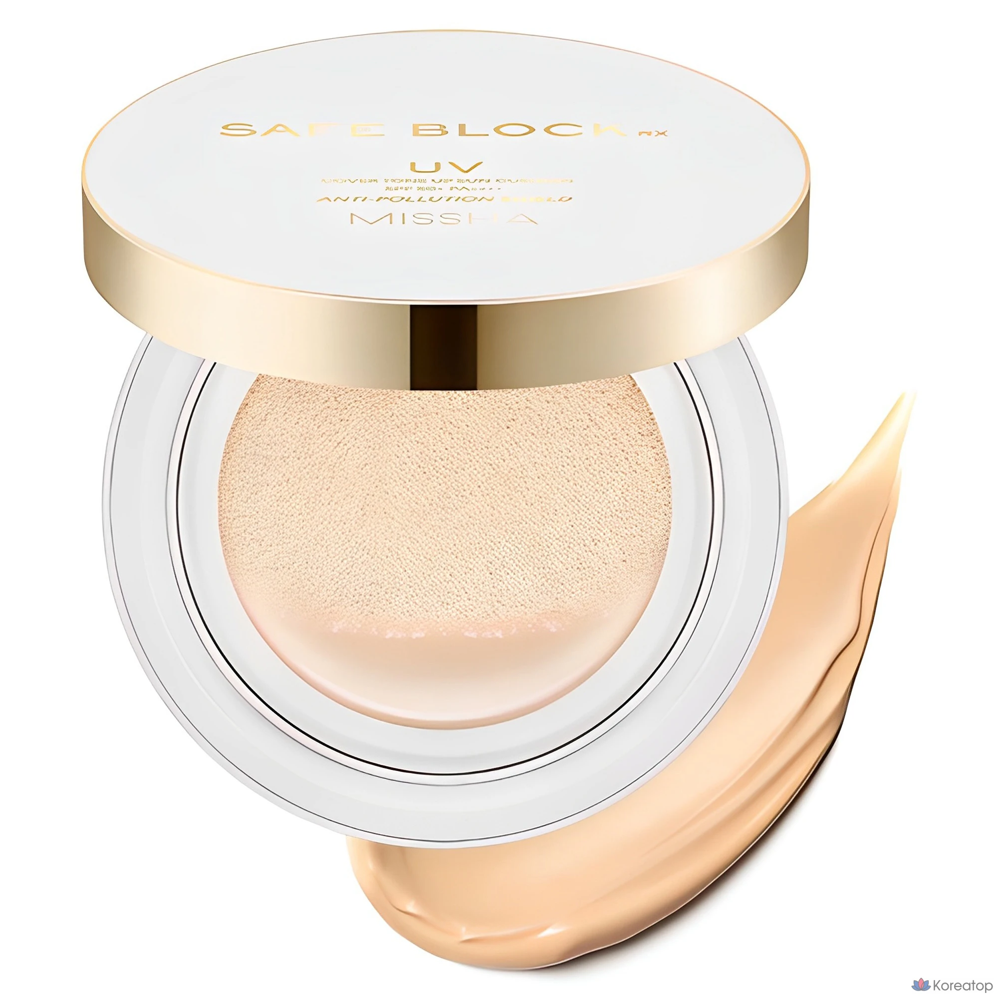 Солнцезащитный кушон Missha Safe Block RX Cover Tone Up Sun Cushion SPF50+ PA++++, 14 г, 1 шт.
