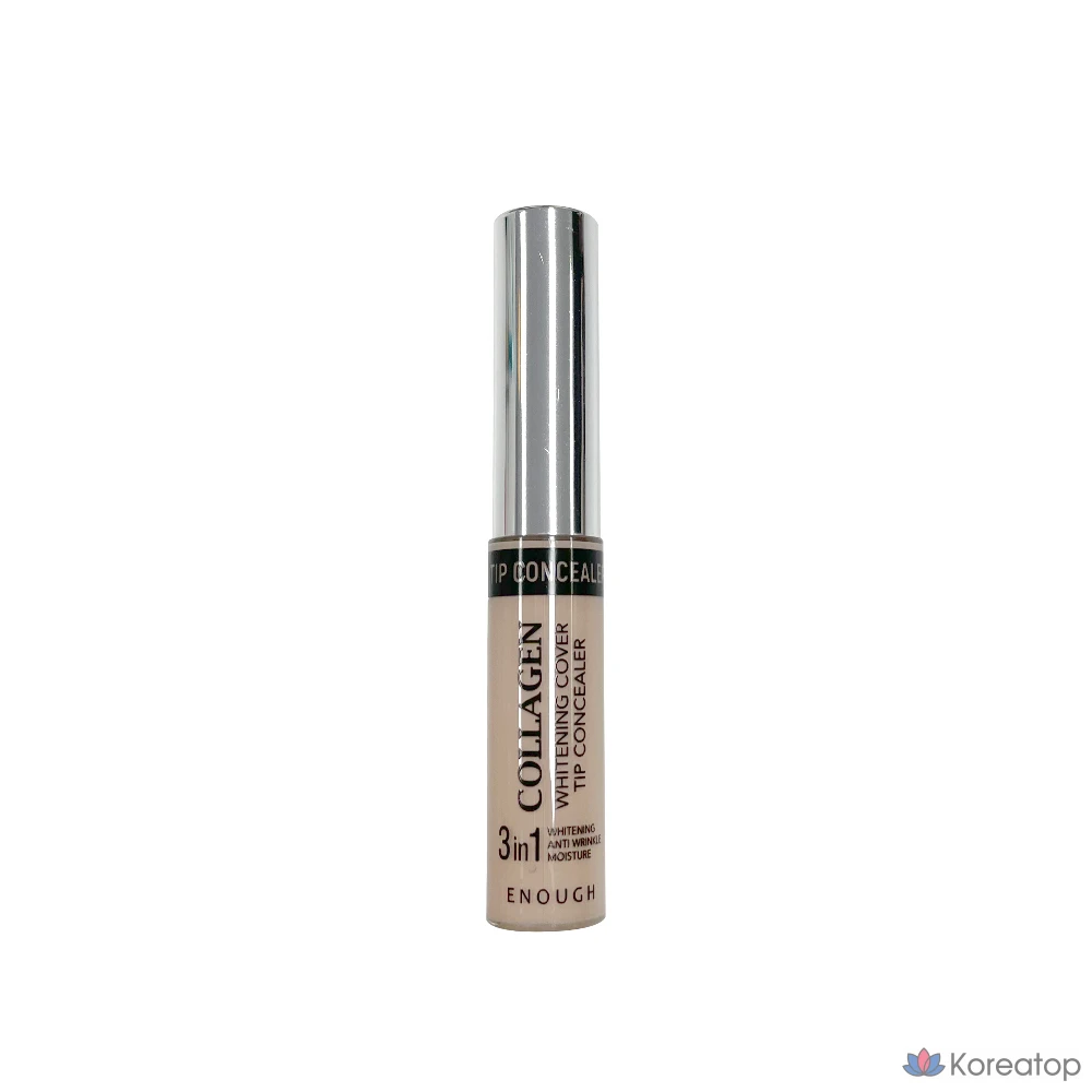 Консилер Enough 3in1 Collagen Whitening Cover Tip Concealer, оттенок 1 Light Beige, 2 шт.