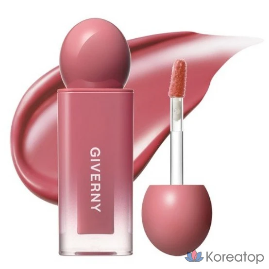 Тинт для губ Giverny Dewy Lip Glaze Tint, оттенок 01 Muted Peach, 4.3 г, 1 шт.