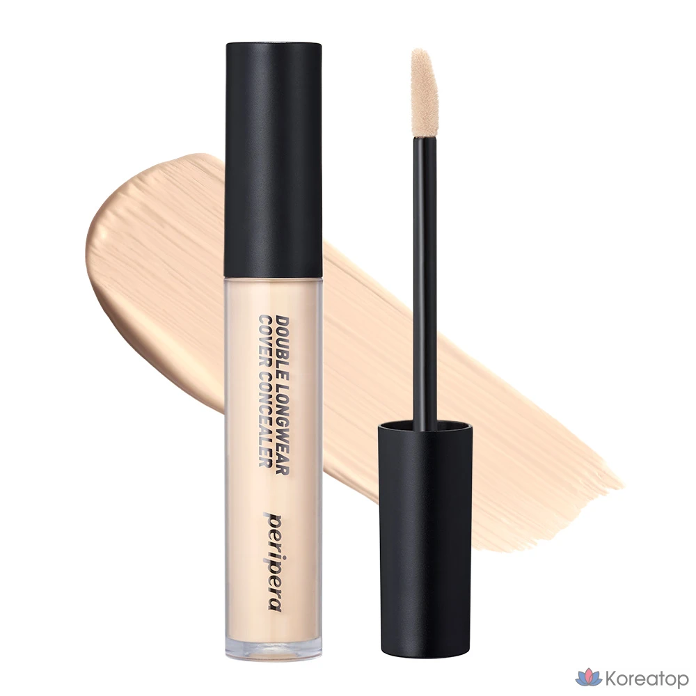 Консилер Peripera Double Longwear Cover Concealer, оттенок 01 Pure Ivory, 5.5 г, 1 шт.
