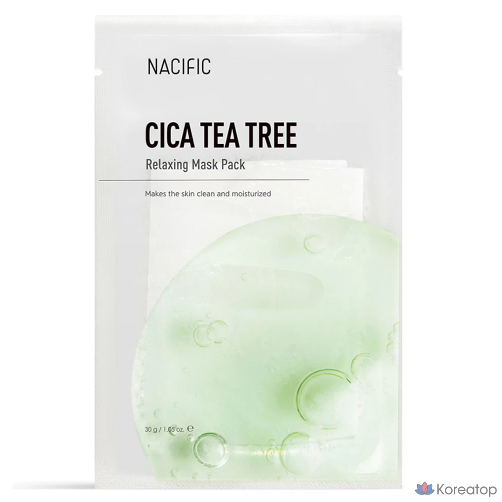 Тканевая маска для лица NACIFIC Cica Tea Tree Relaxing Mask, 30 г, 1 шт.