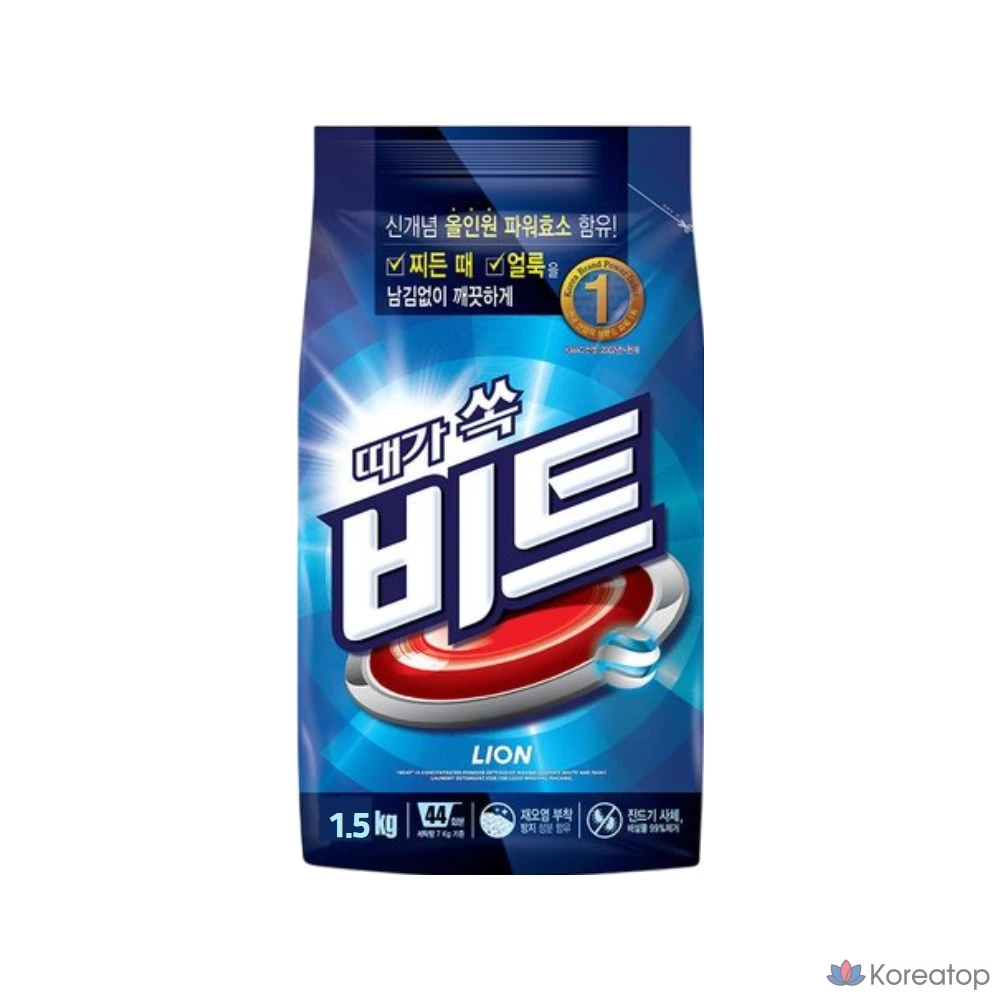 Стиральный порошок Lion Beat Powder Detergent Refill, 1.5 кг, 1 шт.