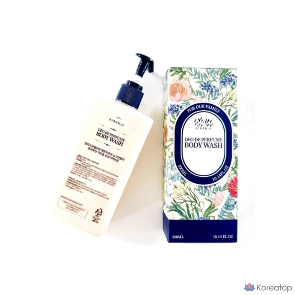 Гелевое средство для душа Kirania Deo de Parfum Body Wash, 300 мл, 1 шт.