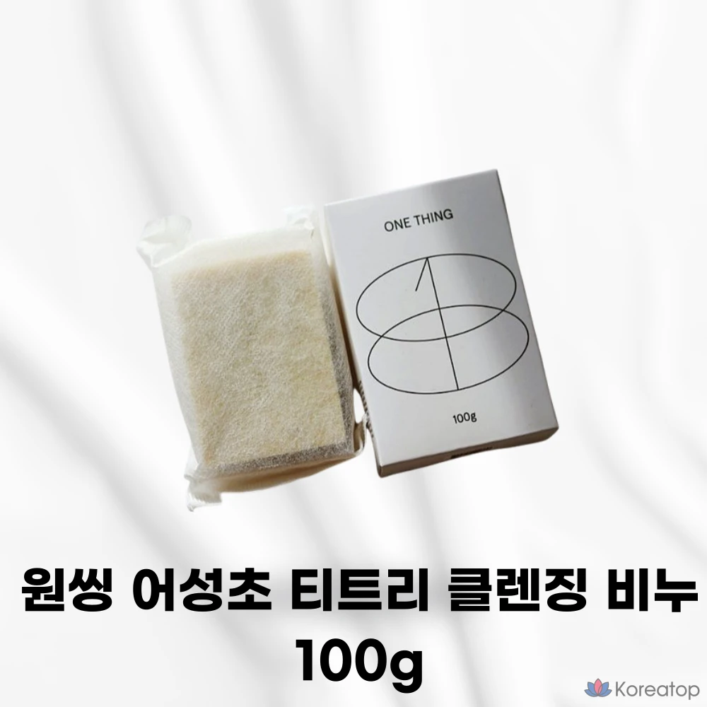 Очищающее мыло One Thing Houttuynia Cordata Tea Tree Cleansing Bar, 100 г, 1 шт.