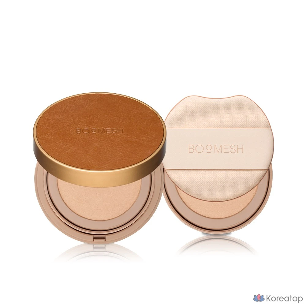 Тональный крем-кушон CHOSUNGAH Bo Mesh Blurring Cushion, основной продукт + сменный блок, 1 шт., № 01 Натуральный бежевый