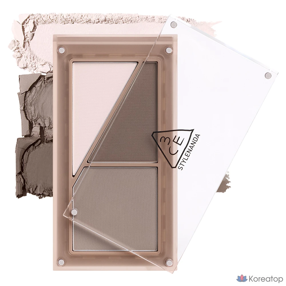 Контурная палетка 3CE Layer It All Contour Palette, оттенок 2 Ash Brown, 9.5 г, 1 шт.