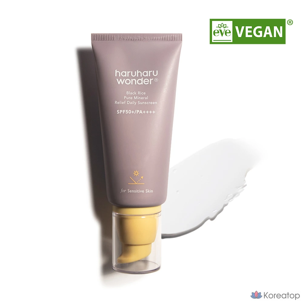 Солнцезащитный крем Haru Haru Wonder Black Rice Pure Mineral Relief, 50 мл, 1 шт.