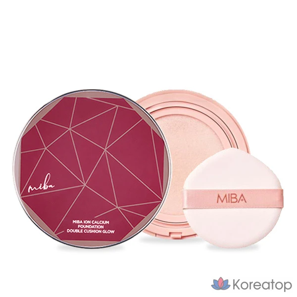 Кушон MIBA Big Cushion Ion Calcium Foundation Double Cushion Glow Season 3 Edition, оттенок 23, 1 шт.