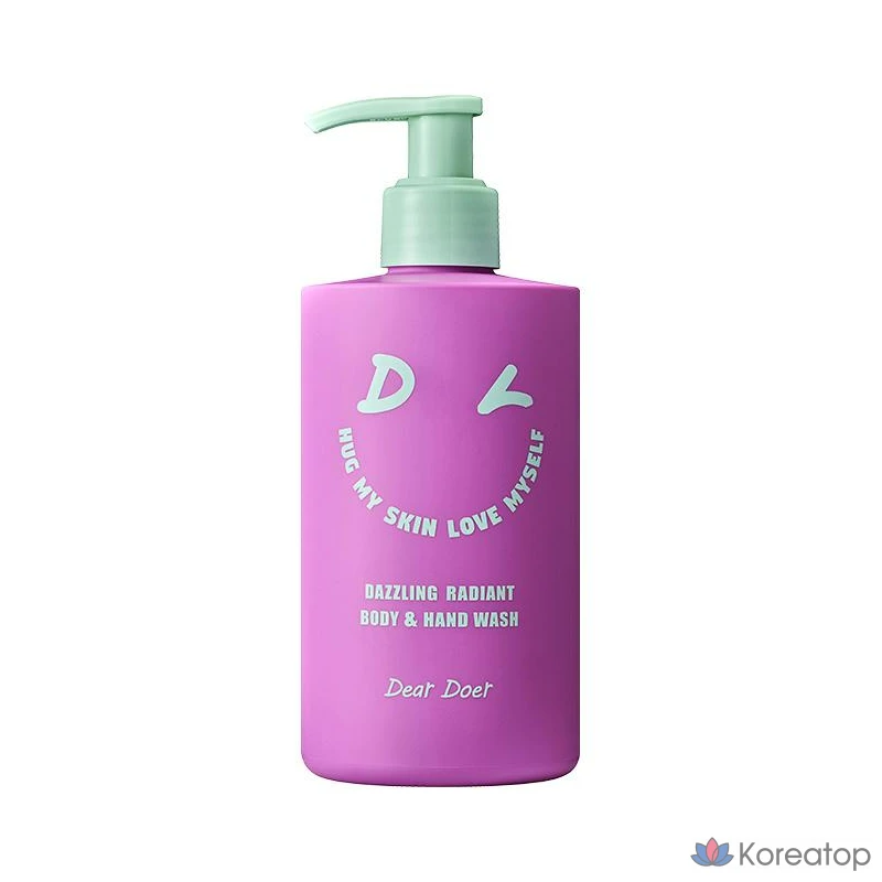 Увлажняющий гель для душа Dear Doer Dazzling Fragrant Vegan Hypoallergenic с ароматом свежих цветов и молодой оливы, 1 шт., 300 мл.