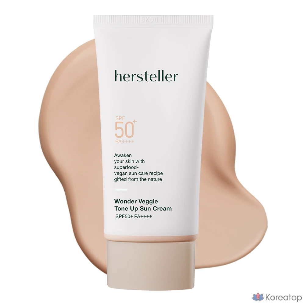 Солнцезащитный крем Hersteller Wonder Veggie Tone-Up Sun Cream SPF50+ PA++++, 50 мл, 1 шт.