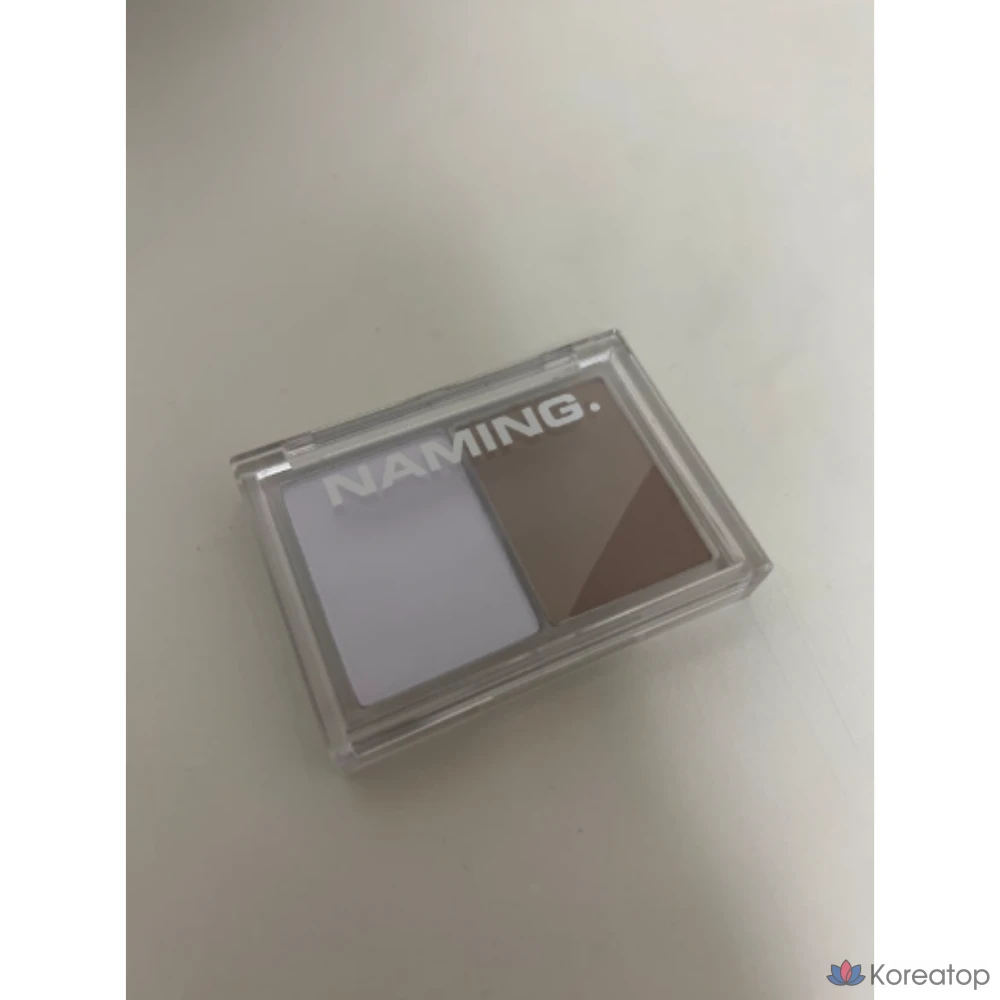 Набор для придания объема и затенения NAMING Fluffy Volume & Shading Duo, 2 цвета, 1 шт., прозрачный холодный серый.