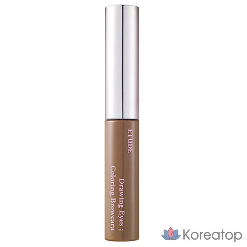 Броу-кара Etude House Drawing Eyes Coloring Browcara, оттенок 5 Ash Brown, 6 мл, 1 шт.