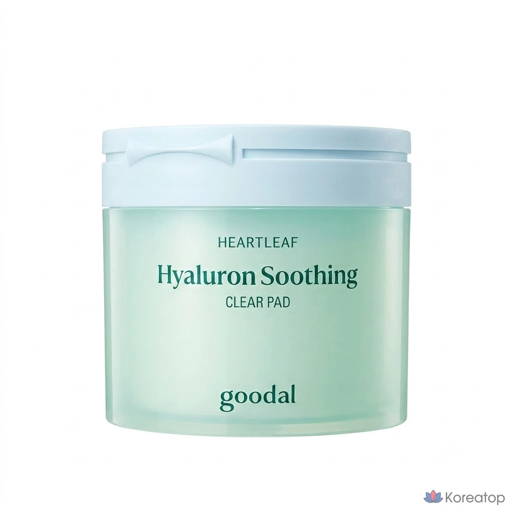 Тканевые пэды Goodal Houttuynia Cordata Hyaluronic Soothing Clear Pad, 80 шт.