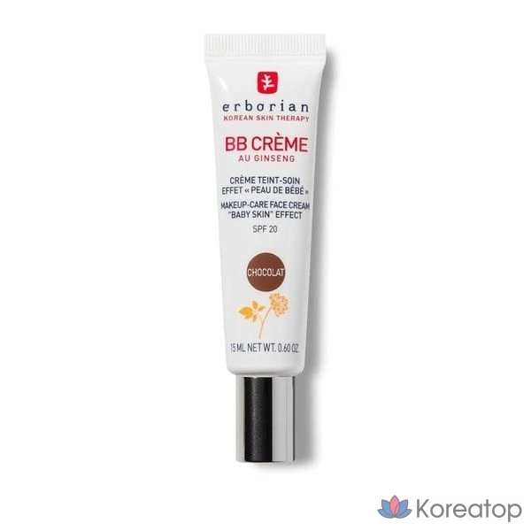 BB-крем ERBORIAN Au Ginseng, 15 мл, шоколадный, 1 шт.