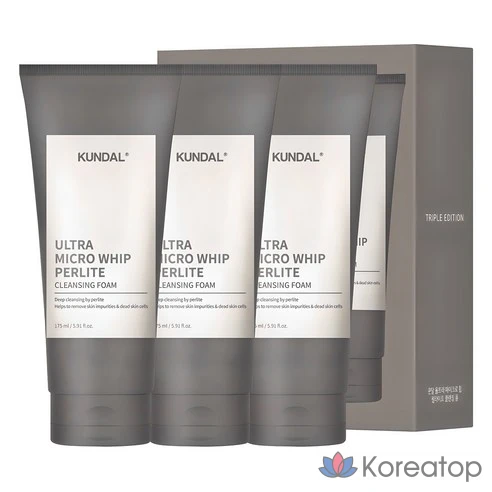 KUNDAL Пенка для лица очищающая с перлитом Ultra Micro Whip Perlite Cleansing Foam, 175 мл
