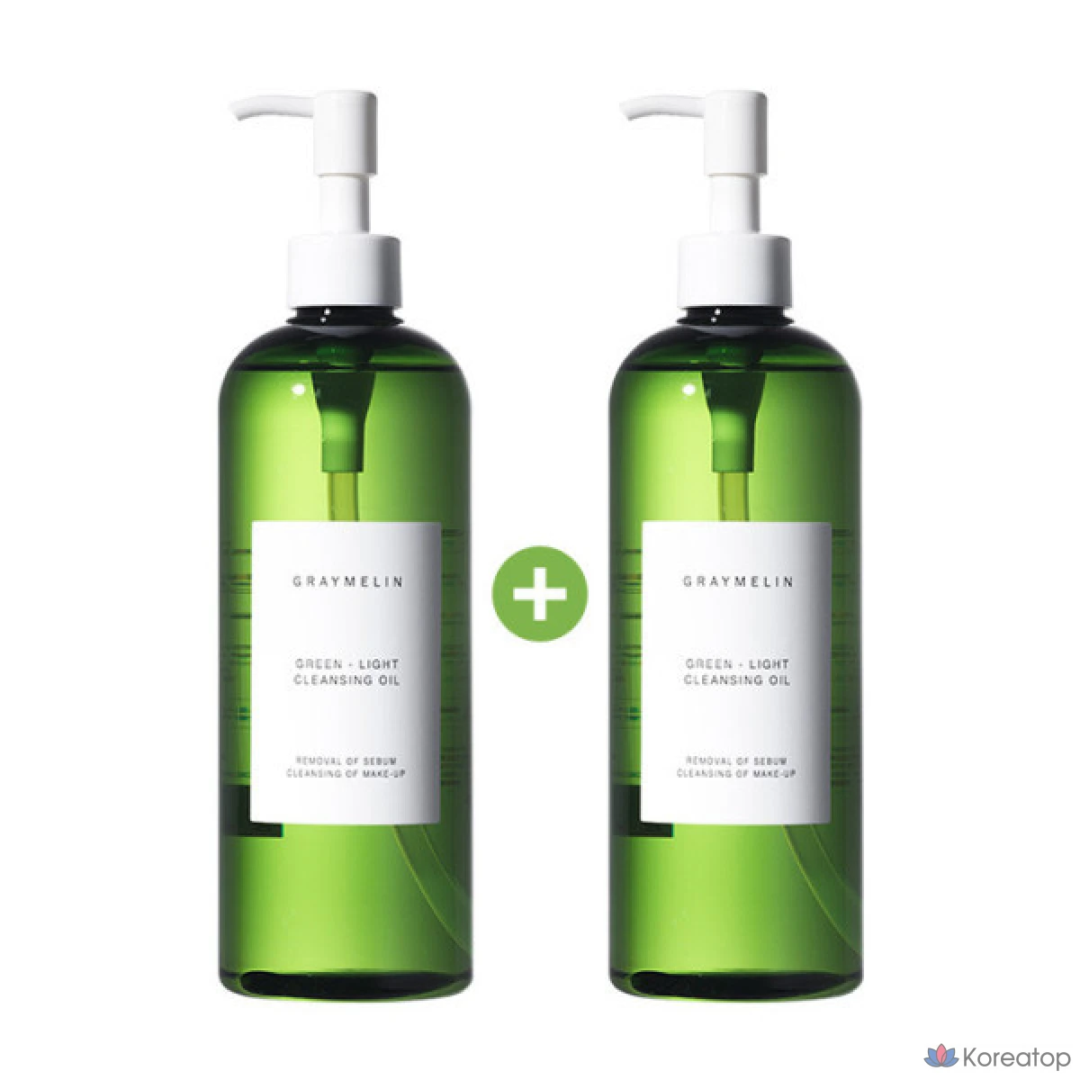 Очищающее масло Graymelin Green Light Cleansing Oil, 400 мл, 2 шт.