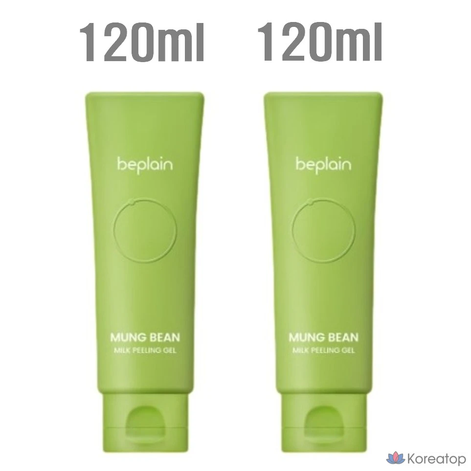 Отшелушивающий гель Beplain с молоком из бобов мунг, 120 мл, 240 мл, 1 шт.