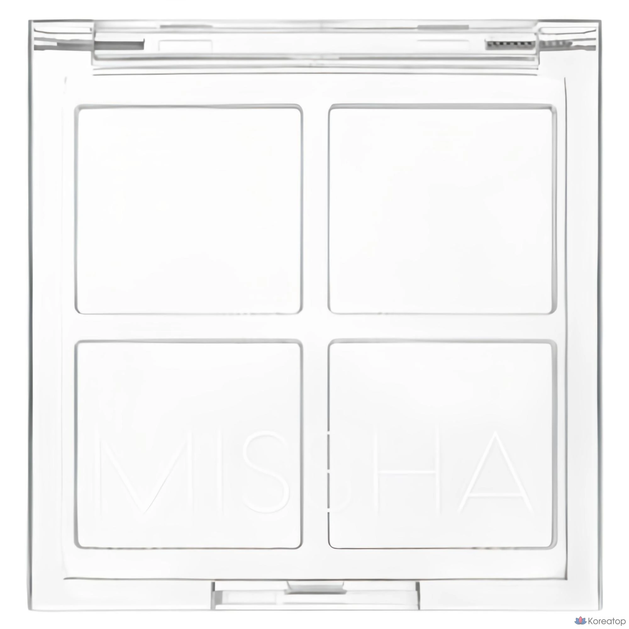 Пустой контейнер для палетки Missha Custom, 4 отверстия, прозрачный, 1 шт.